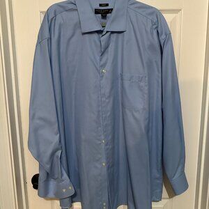 Pronto Uomo 18 1/2 Men's Blue Dress Shirt 34/35